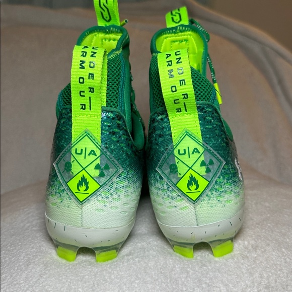 NEW Under Armour Spotlight Lux MC 2.0 Football Cleats Green Men Size 12 main image 7
